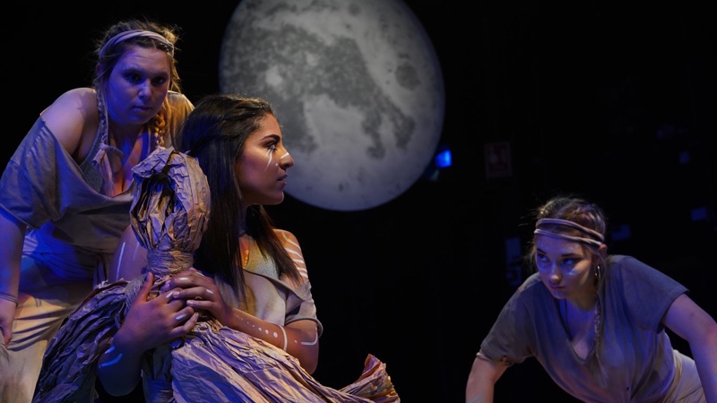 Exeter College students in A Midsummer Night's Dream at Barnfield Theatre