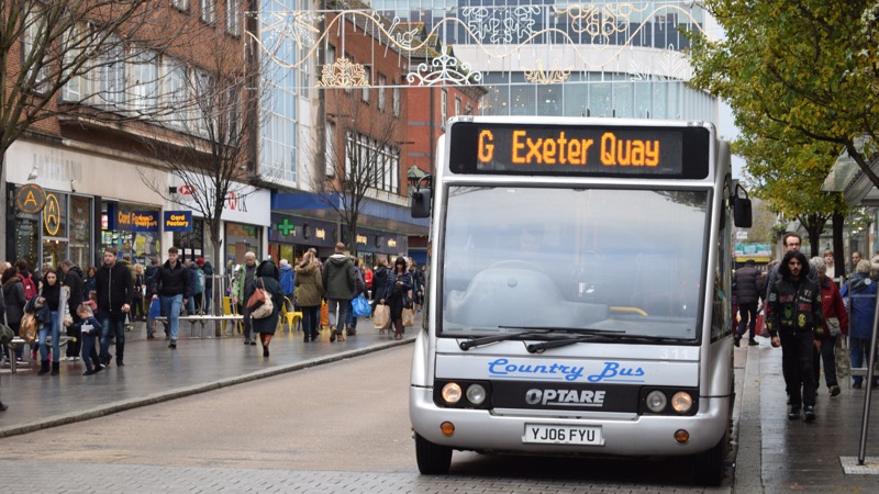 Country Bus G service to Exeter Quay