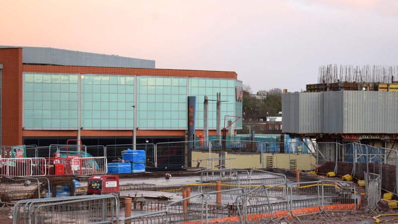 Exeter bus station redevelopment site on which Roman remains were found