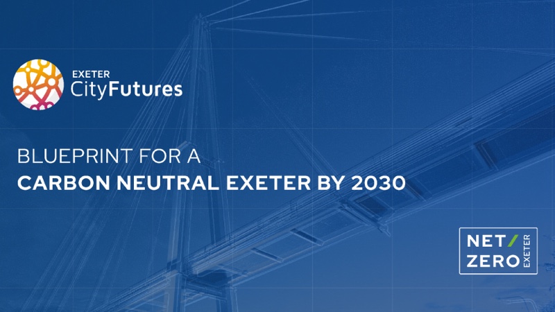 Exeter City Futures Blueprint for a Carbon Neutral Exeter by 2030 graphic