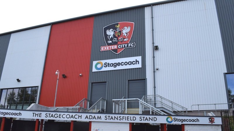 Exeter City Football Club St James Park Stagecoach Adam Stansfield Stand