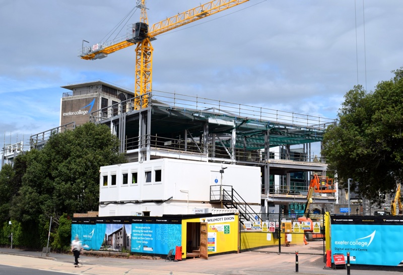 Exeter College Hele Road campus construction site