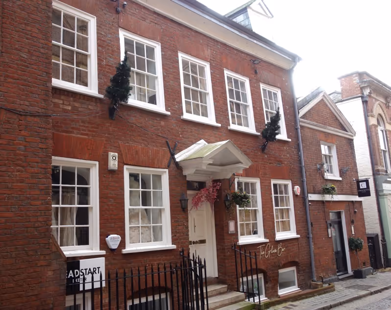 Historic buildings on Upper Paul Street facing RAMM