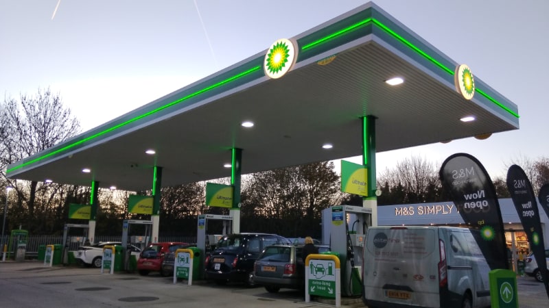 BP petrol station in Barnet Hill