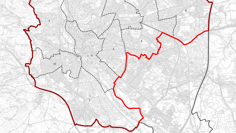 Exeter borough constituency boundary changes initial proposals map