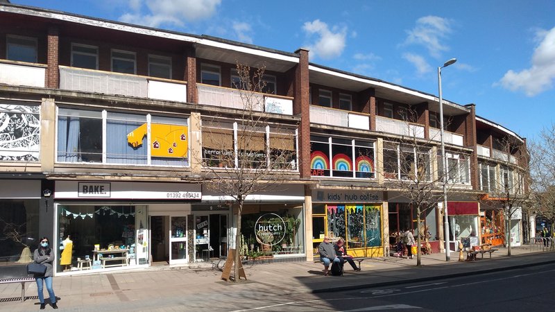 Independent local business in Paris Street, Exeter