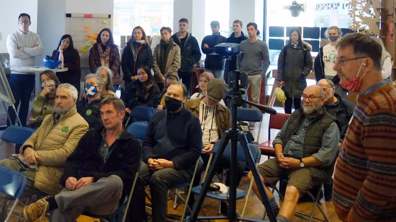 COP26 Exeter presentation audience including University of Exeter students