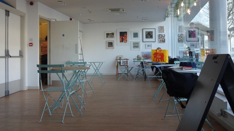 Exeter Ukrainian refugee support hub Conversation Café interior