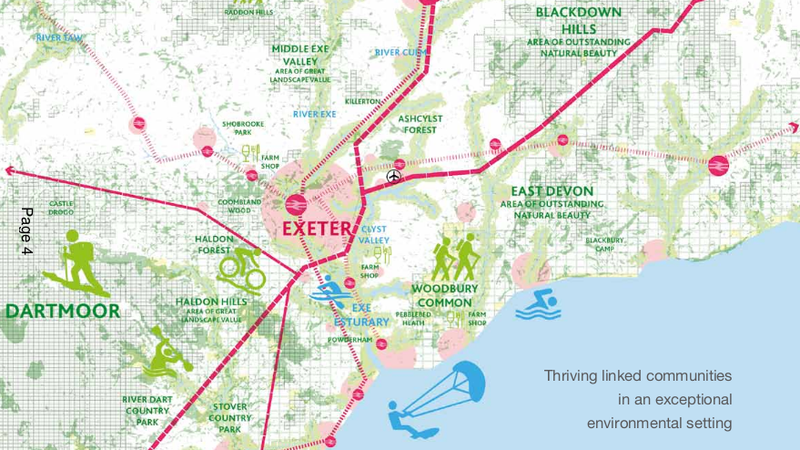 Exeter City Council Liveable Exeter promotional map