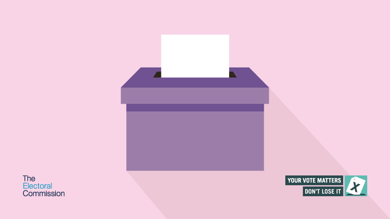 Electoral Commission ballot box graphic