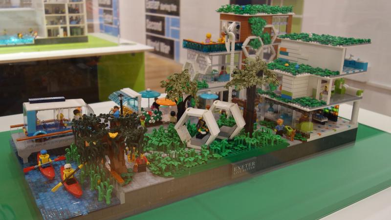 Exeter City Council RAMM lego Exeter Live Better policy promotion as museum exhibit