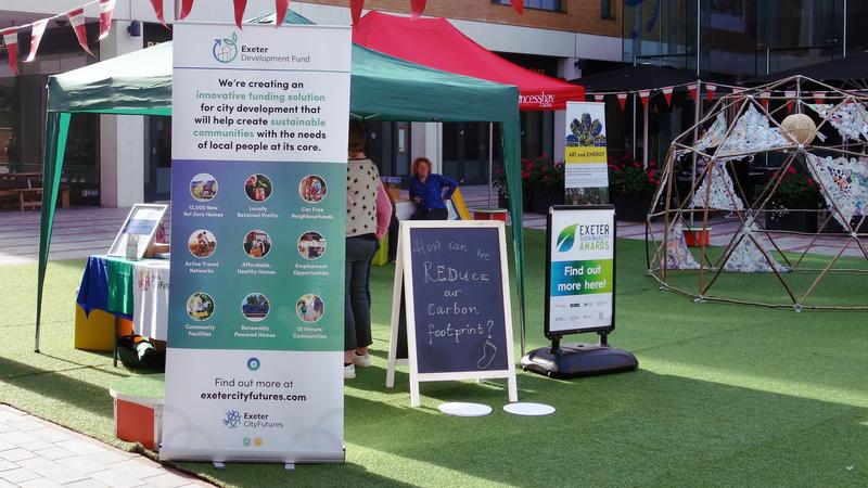 Exeter City Futures promotes Exeter Development Fund at Princesshay sustainability event