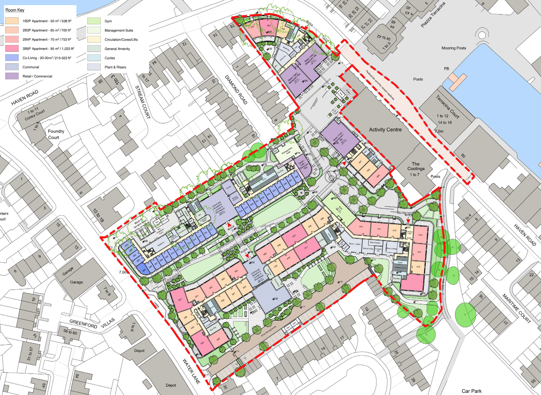 Haven Banks redevelopment proposals ground floor plan