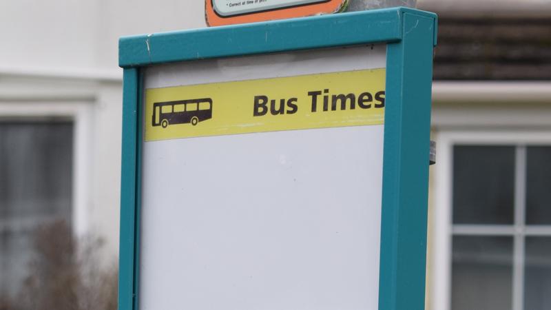 Empty bus timetable