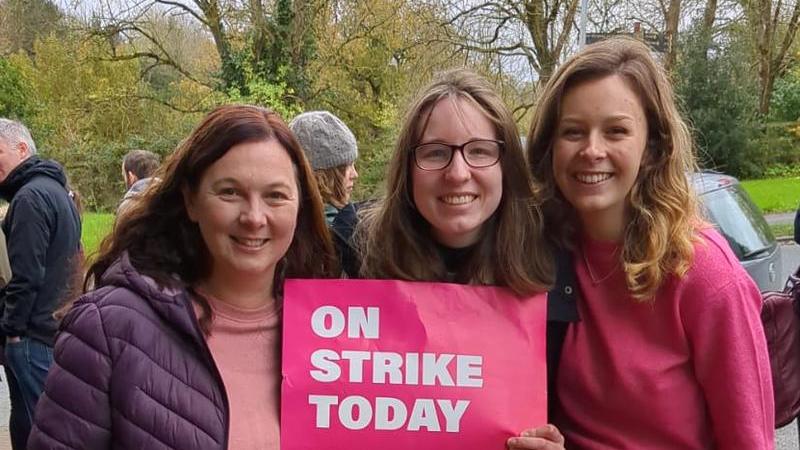 University of Exeter Geography PhD researchers on strike