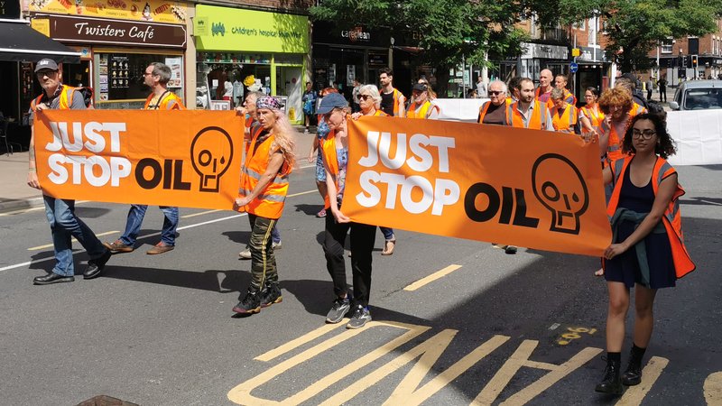 Just Stop Oil protests arrive in Exeter