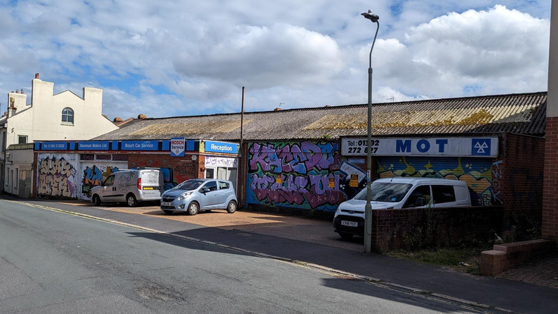 Howell Road garage covered in graffiti