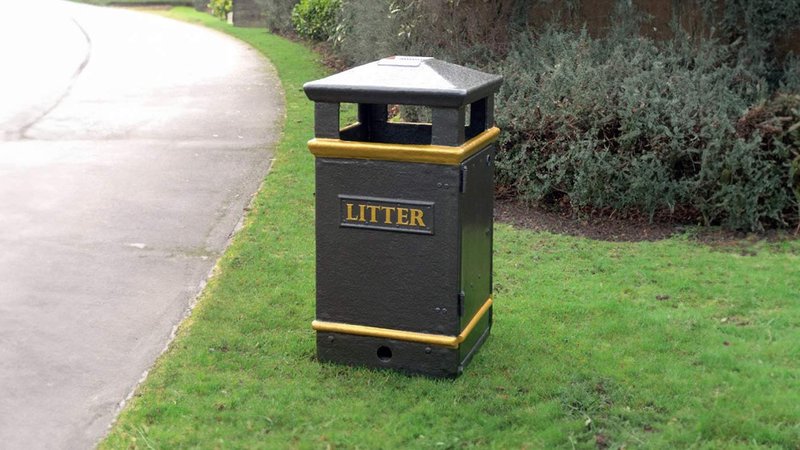 Exeter City Council litter bin