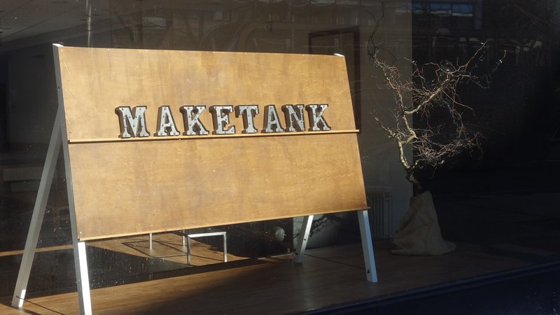 Maketank window display