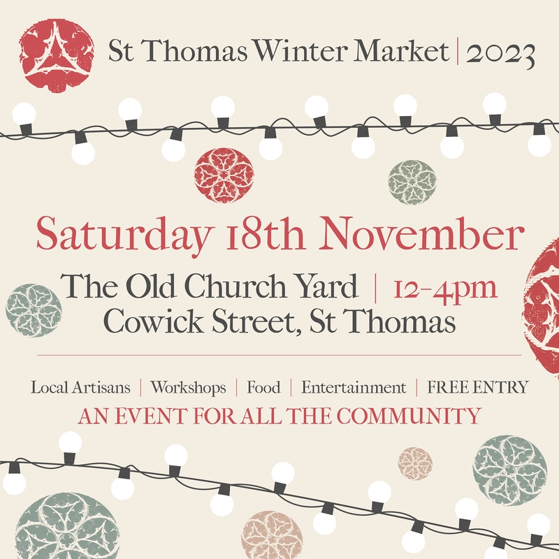 St Thomas winter market Saturday 18 November 2023 St Thomas Church