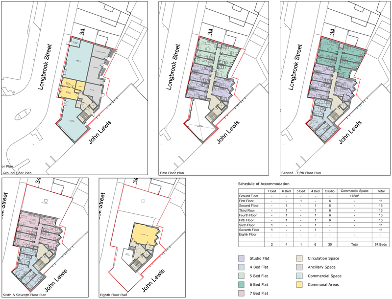 January 2023 amended scheme floor plans