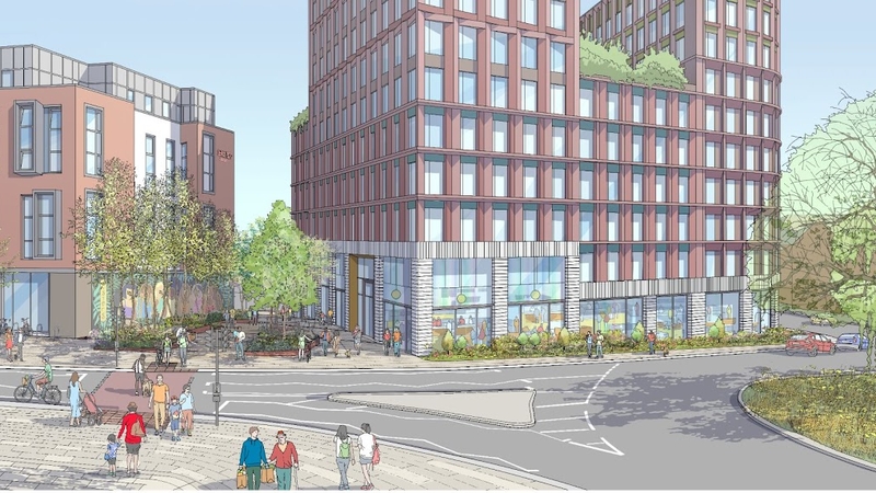 Clarendon House student accommodation proposals illustrative view - front