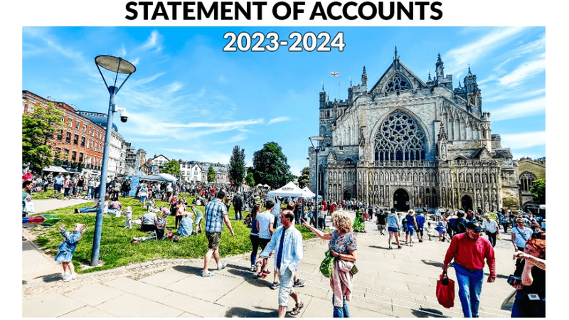 Exeter City Council 2023-24 unaudited statement of accounts cover image