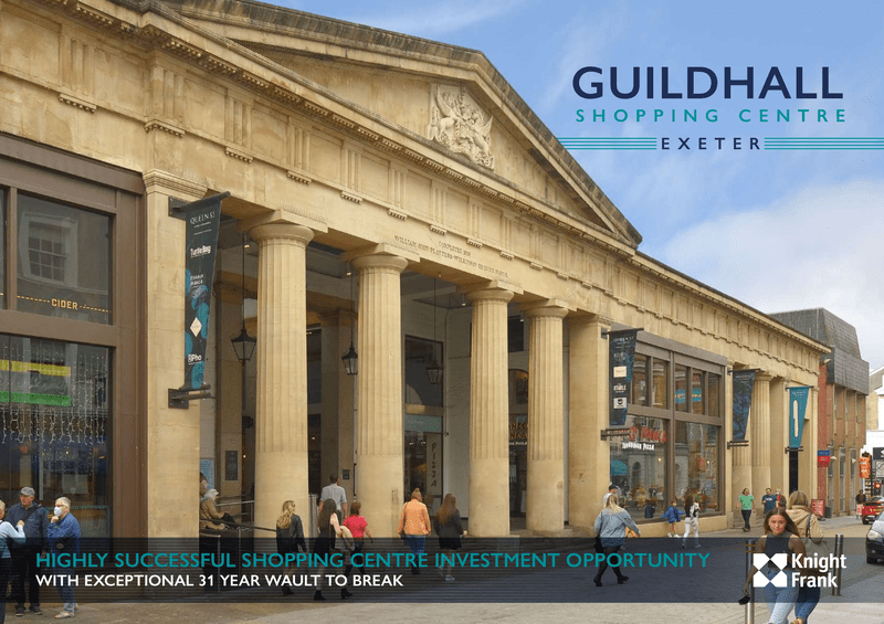 Guildhall shopping centre sale brochure cover