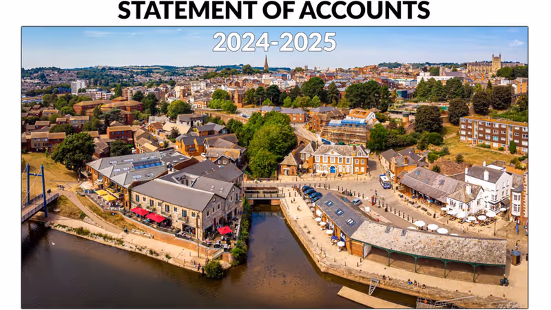 Exeter City Council 2024-25 unaudited statement of accounts cover image