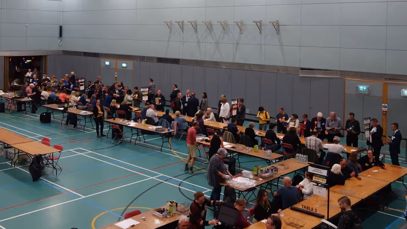 Riverside Leisure Centre 2025 Exeter local elections count