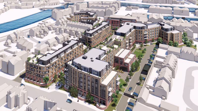 Haven Banks development illustrative aerial view