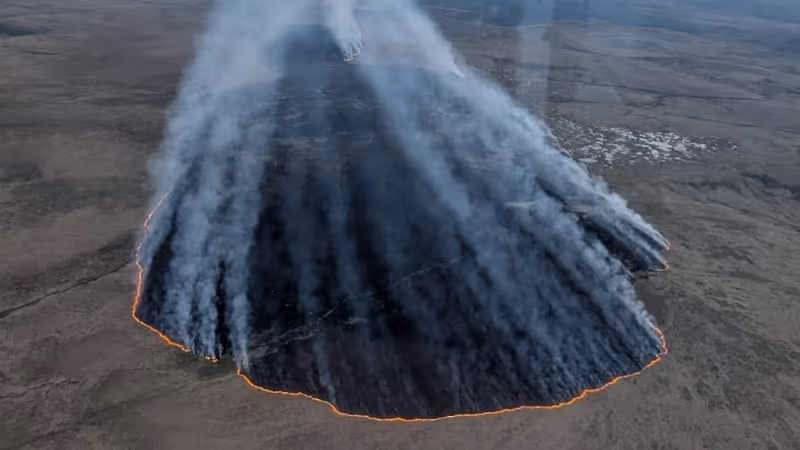 Dartmoor wildfire on 5 May 2025, photo by Devon and Somerset Fire and Rescue Service