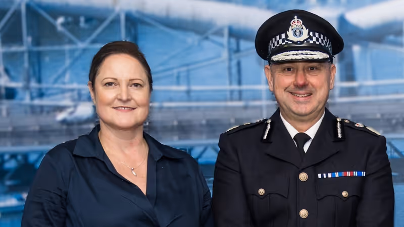 Alison Hernandez and James Vaughan