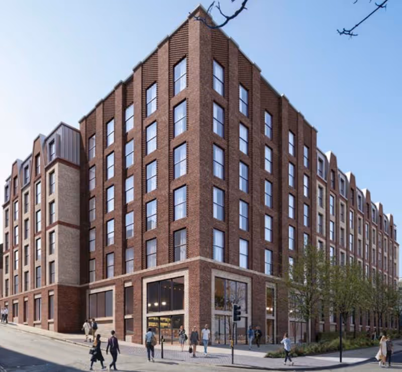 Proposed Mary Arches co-living block illustrative view