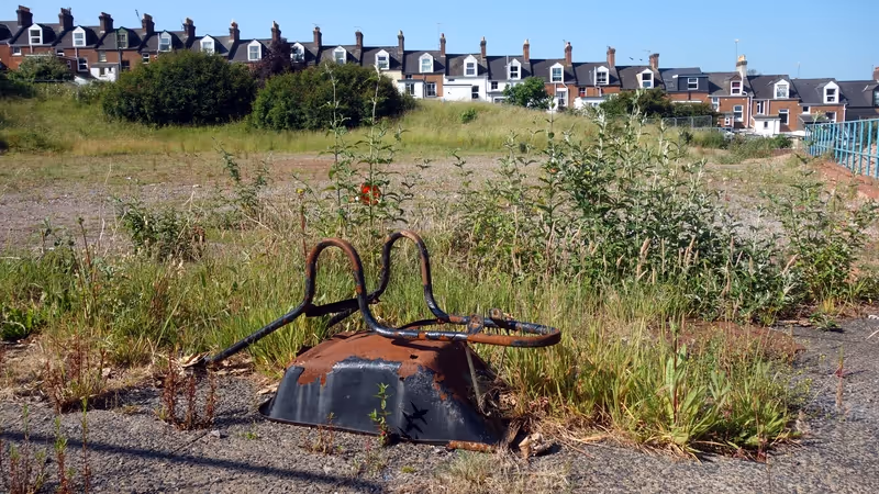 Clifton Hill sports centre redevelopment site wheelbarrow