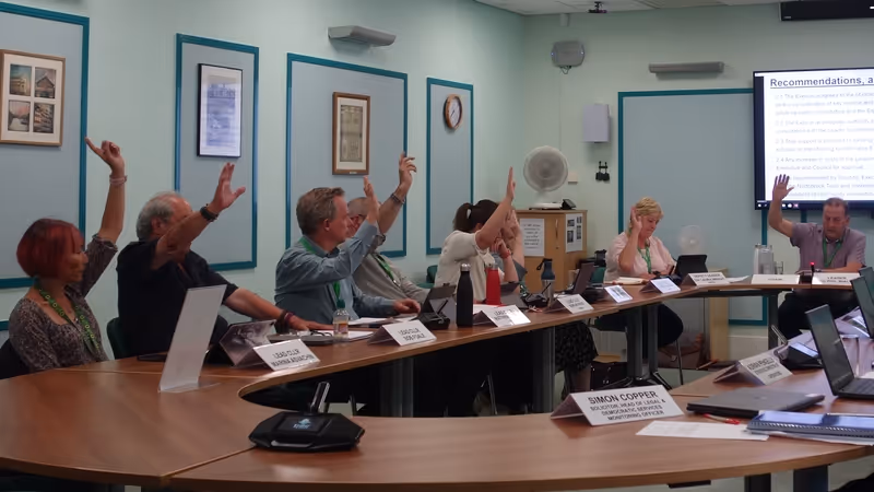 Exeter City Council executive committee vote 24 June 2025
