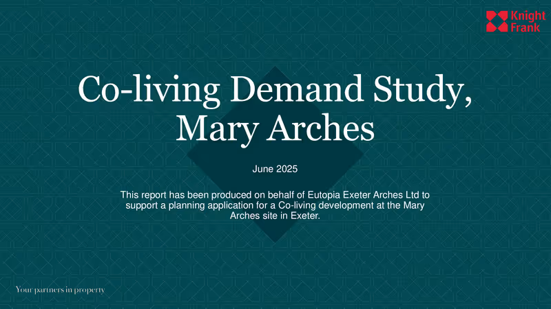 Knight Frank Mary Arches co-living demand study June 2025