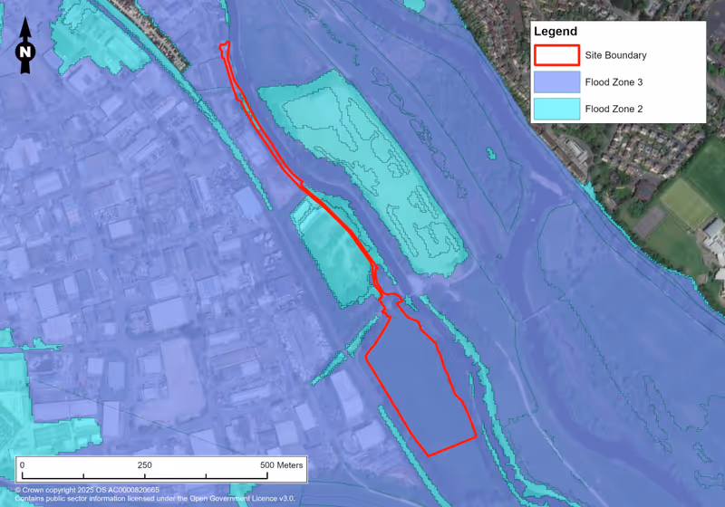 Exeter Energy heat plant site flood zone location map
