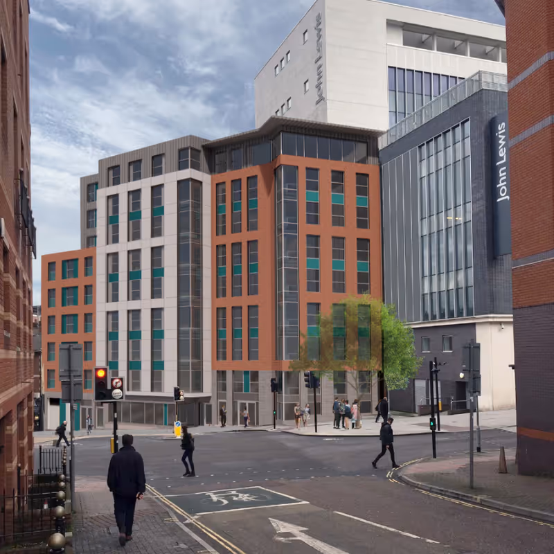 September 2025 permitted replacement scheme view from Bailey Street