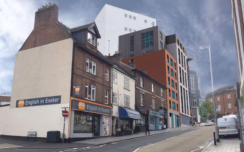 September 2025 permitted replacement scheme view from Longbrook Street