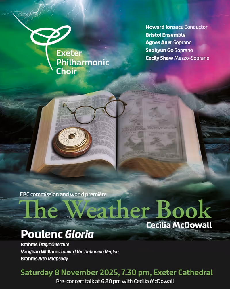 The Weather Book Exeter Philharmonic Choir poster