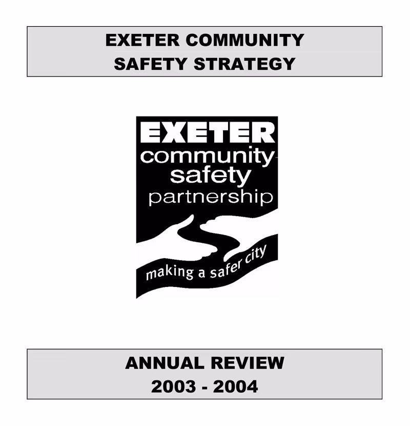 Exeter Community Safety Partnership annual review, June 2004