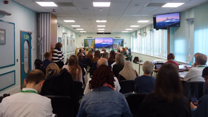 Public gallery at Exeter City Council Customer Focus Scrutiny committee meeting, September 2025