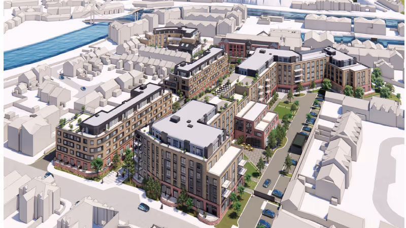 Illustrative view of approved Haven Banks redevelopment