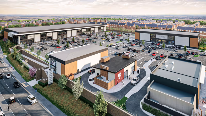 Illustrative view of Moor Exchange retail park