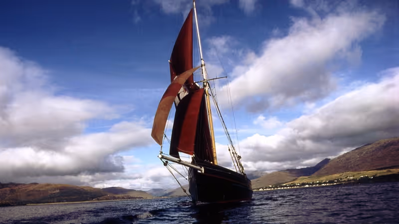 Britannia under sail