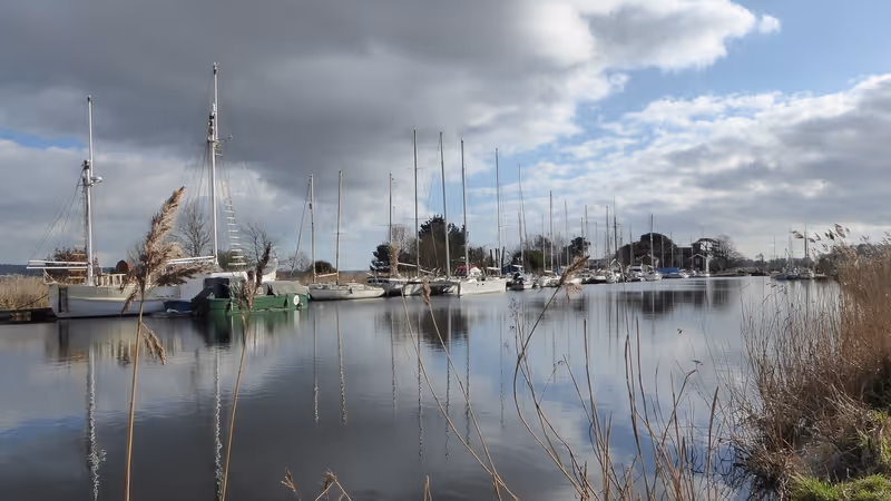 Exeter Ship Canal moorings near Turf Lock