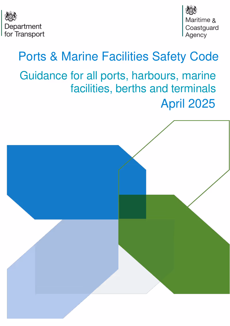 Ports & Marine Facilities Safety Code April 2025 cover