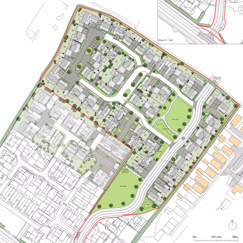 Berkeley Park extension site layout