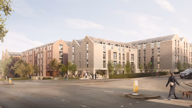 Illustrative view of Heavitree Road student accommodation blocks